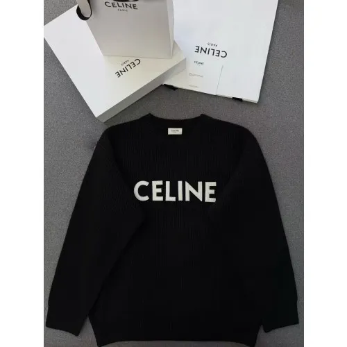 셀린느 자수 니트