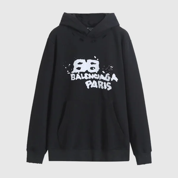 발렌시아가 드로운 BB 아이콘 라지 핏 후디
