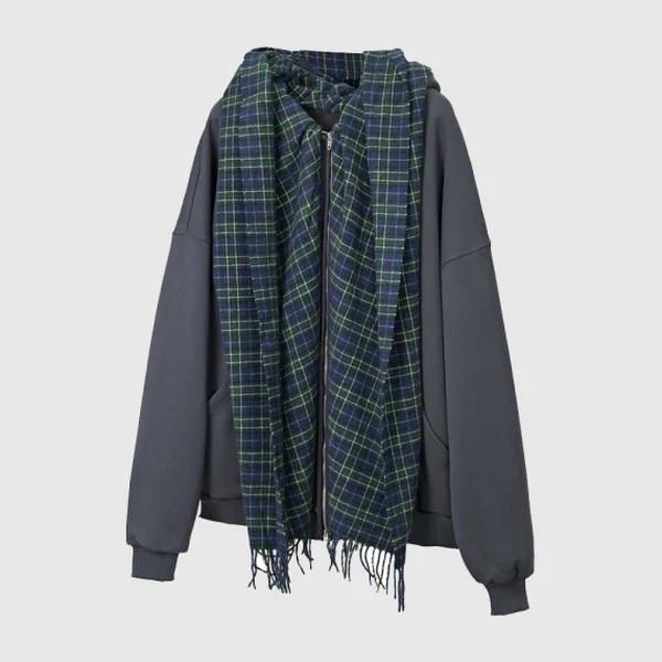 발렌시아가 스카프 집업 후드티