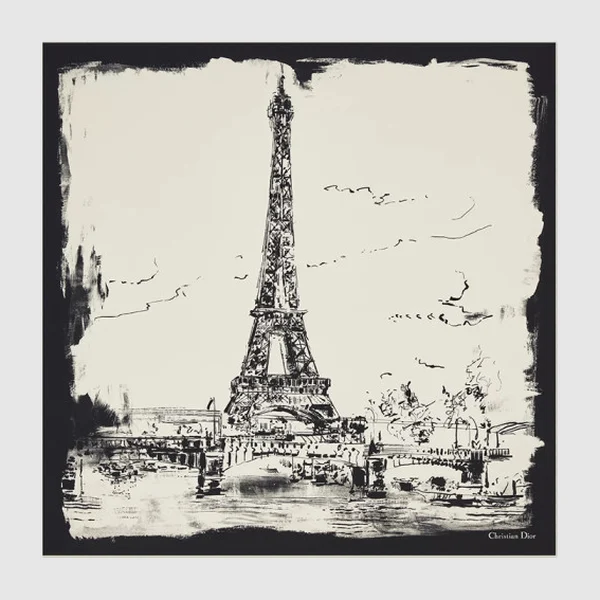 디올 Paris 90 스퀘어 스카프 44EIF