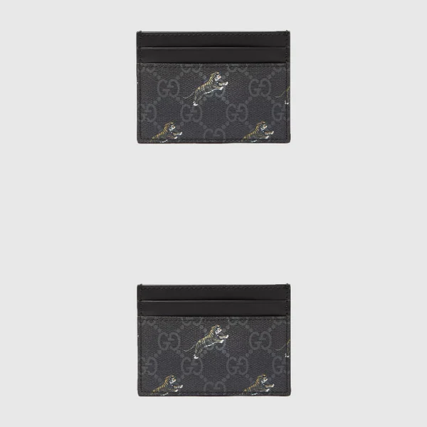 구찌 타이거 프린트 카드 지갑 584710 - 허시백 지갑
