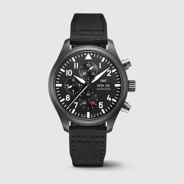IWC 파일럿 워치 크로노그래프 탑건 44.5 IW389101