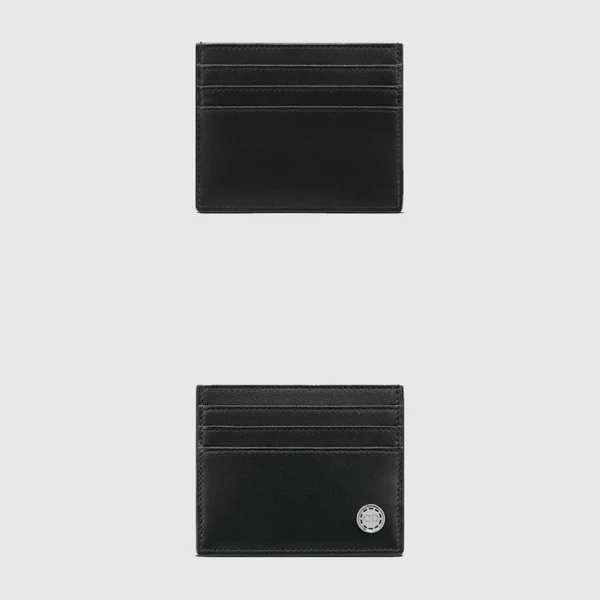 디올 가죽 CD Button 로고 카드 지갑 2LECH