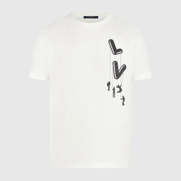 루이비통 플로팅 LV 프린트 티셔츠 1A8P8W