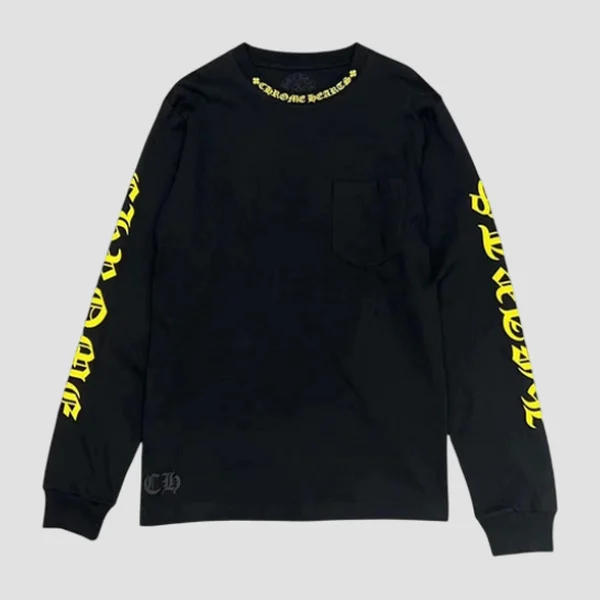 크롬하츠 넥 로고 롱 슬리브 티셔츠 (2color)