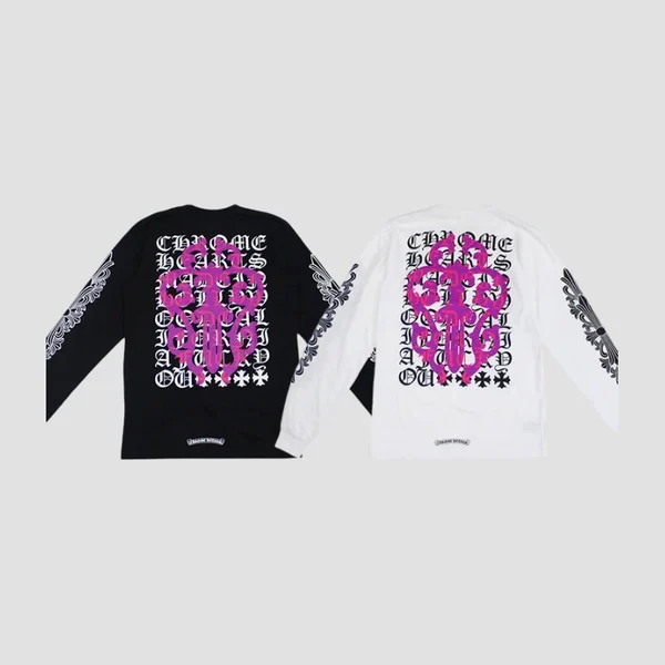 크롬하츠 아이 차트 대거 롱 슬리브 티셔츠 (2color)