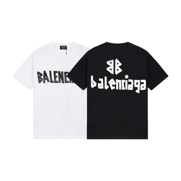 발렌시아가 테이프타입 반팔 티셔츠 2Color