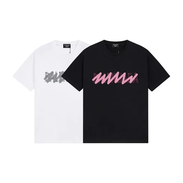 발렌시아가 로고 반팔 티셔츠 2Color