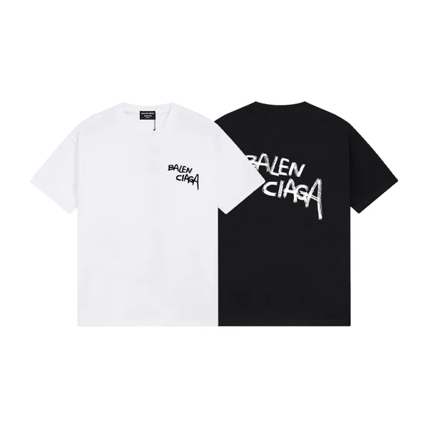 발렌시아가 핸드페인팅 그래피티 반팔 티셔츠 2Color