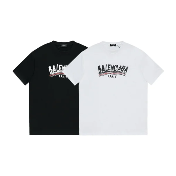 발렌시아가 허싱 빈티지 웨이브 반팔 티셔츠 2Color