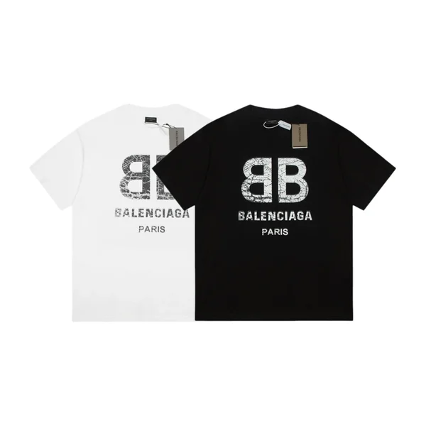 발렌시아가 파리 로고 반팔 티셔츠 2Color