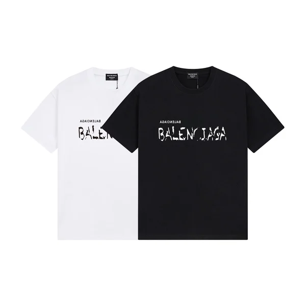 발렌시아가 업사이드 다운 반팔 티셔츠 2Color