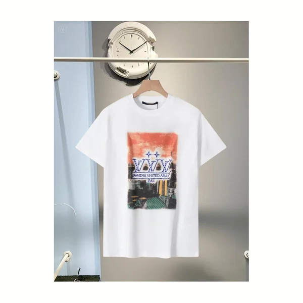 루이비통 프린트 로고 반팔 티셔츠 2Color
