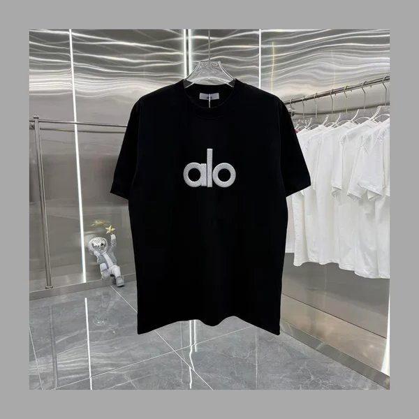 알로 가슴 로고 반팔 티셔츠 2Color