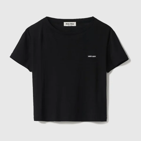 미우미우 립 조직 저지 티셔츠 MJN466