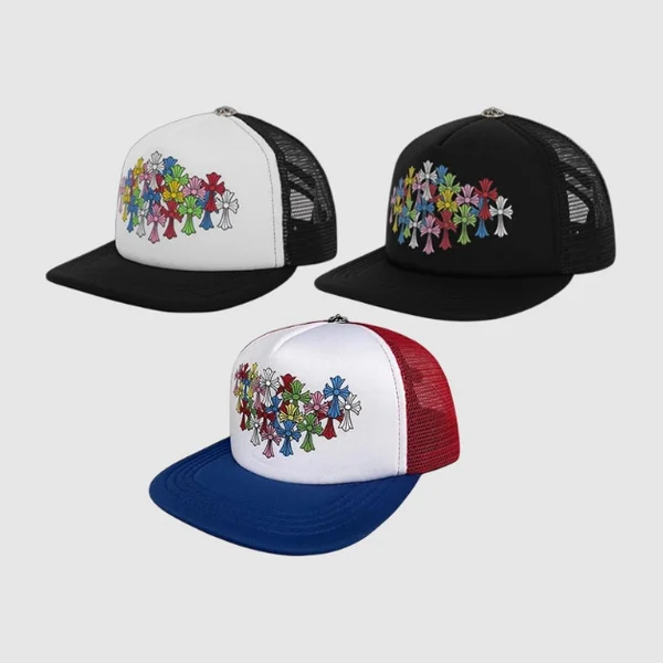 크롬하츠 멀티 컬러 크로스 메쉬 트러커햇 (3color)