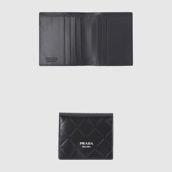 프라다 사피아노 및 가죽 지갑 2MO004