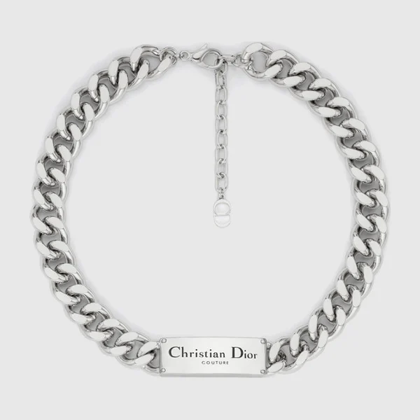 디올 Christian Dior Couture 체인 링크 목걸이 N1971