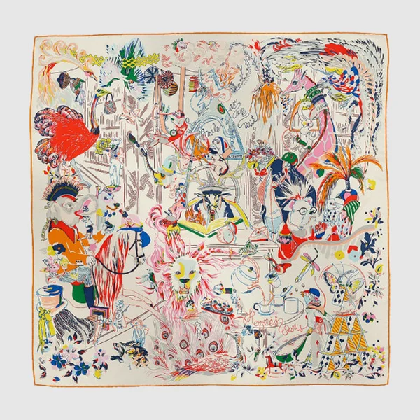 에르메스 Emile et Une Nuit 스카프 90