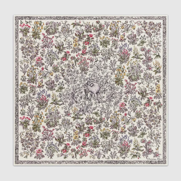 디올 Millefiori Unicorn 90 스퀘어 스카프 51UNI
