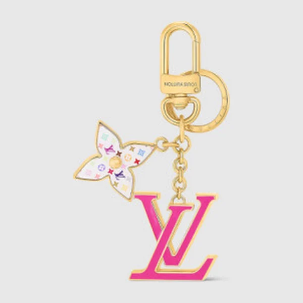 루이비통 LV x TM LV 아이코닉 모노그램 멀티컬러 키 홀더 M02466