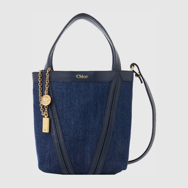 끌로에 데님 스몰 Chloé Spin 토트백 AS812