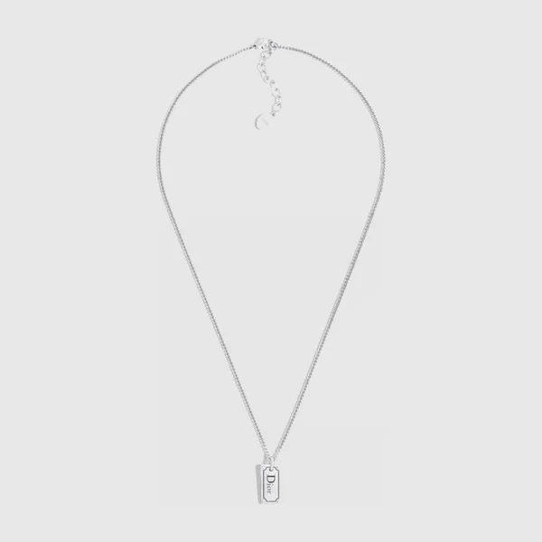 디올 플레이트 펜던트 목걸이 N2909