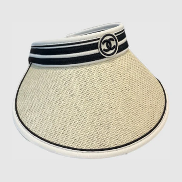 샤넬 로고 바이저 캡 AA8268