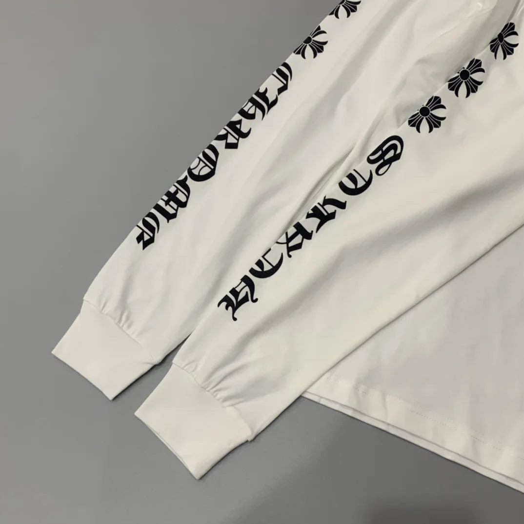크롬하츠 크로스 레터링 롱슬리브