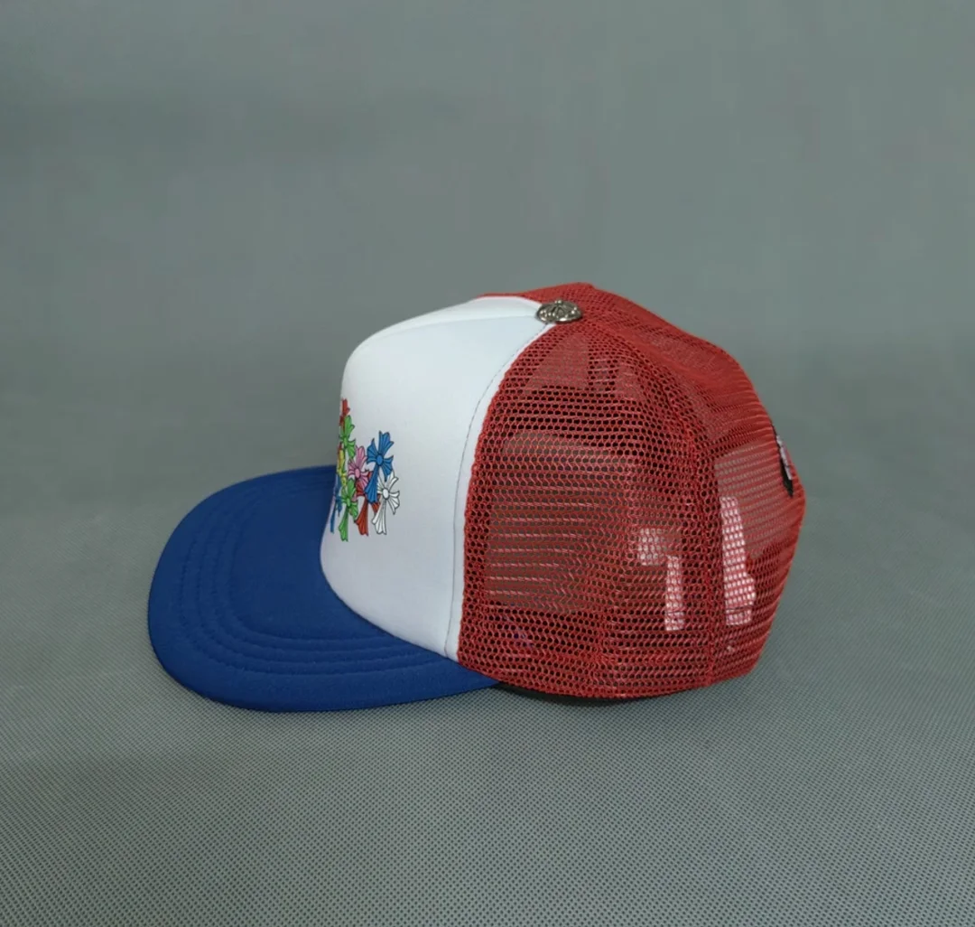 크롬하츠 멀티 컬러 크로스 메쉬 트러커햇 (3color
