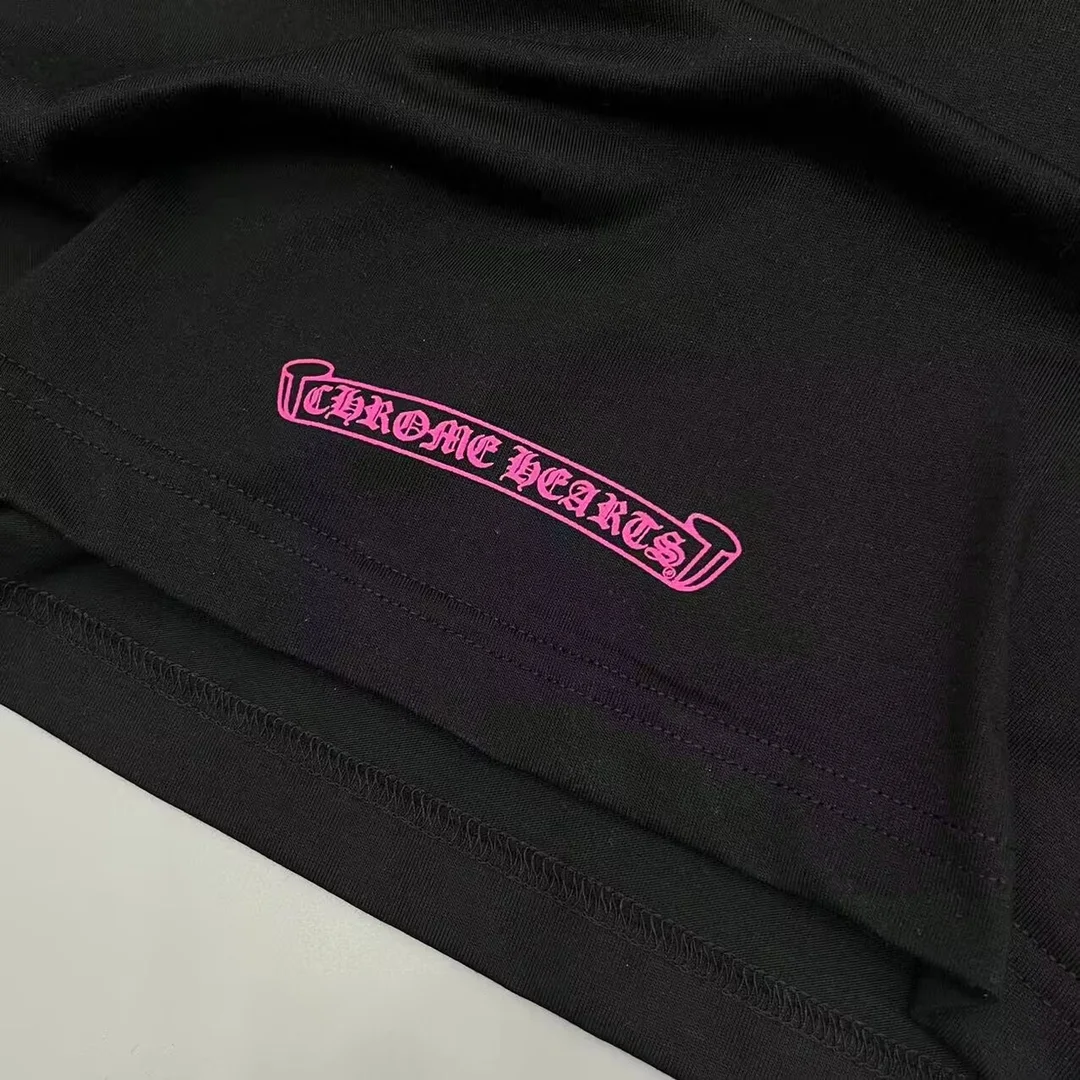 크롬하츠 넥 로고 롱 슬리브 티셔츠 (2color)