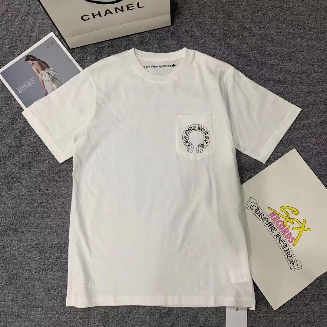 크롬하츠 스크립트 레터 로고 티셔츠 2Color
