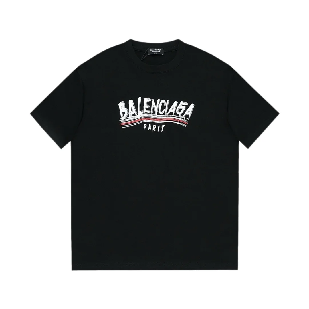 발렌시아가 허싱 빈티지 웨이브 반팔 티셔츠 2Color
