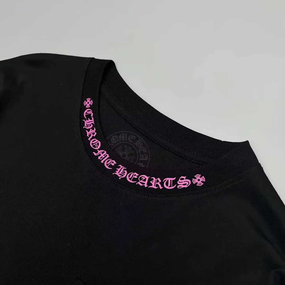 크롬하츠 넥 로고 롱 슬리브 티셔츠 (2color)