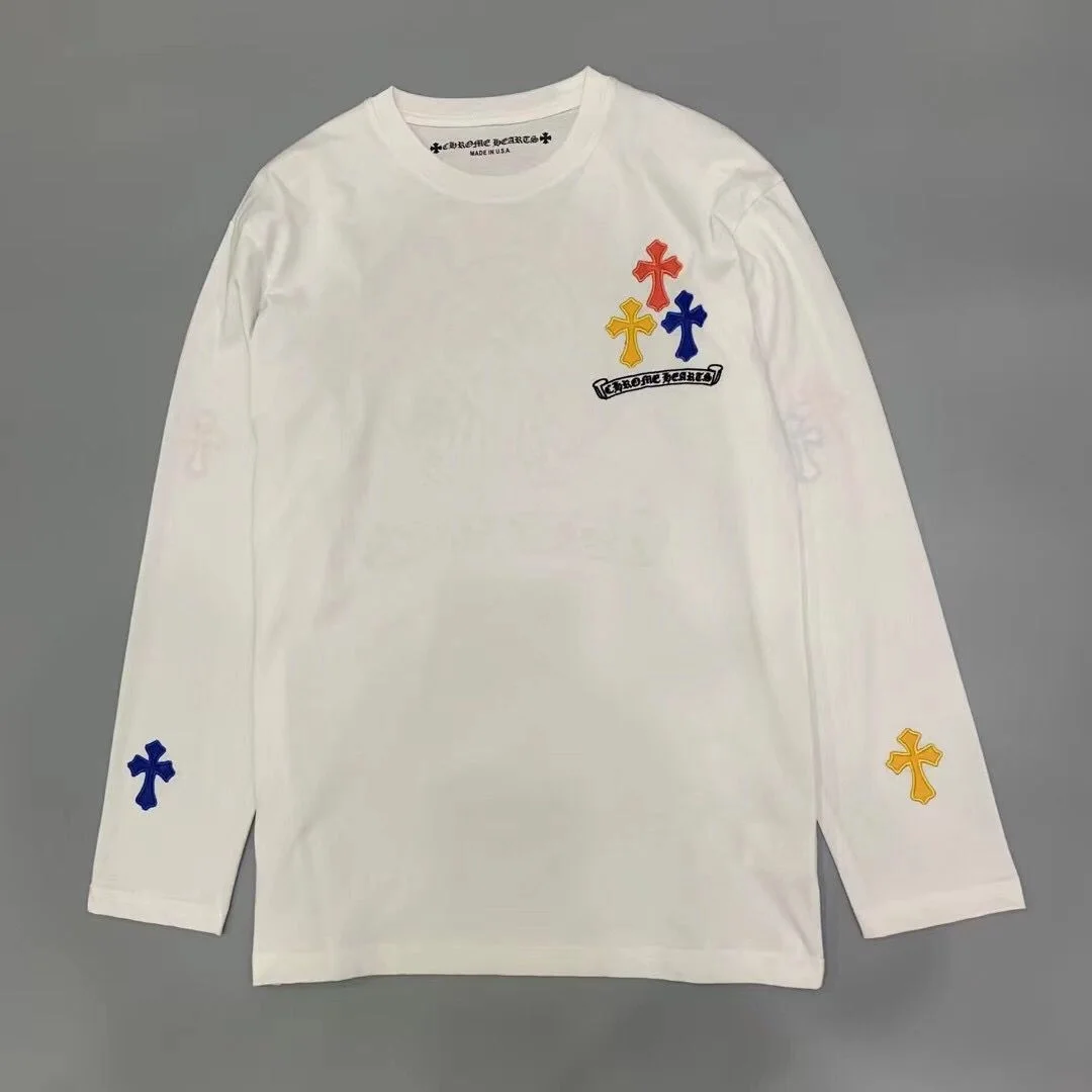 크롬하츠 컬러 로고 롱 슬리브 티셔츠 (2color)