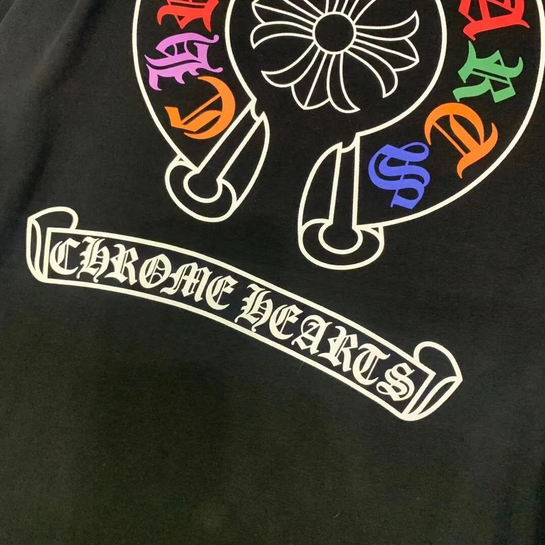 크롬하츠 컬러 로고 롱 슬리브 티셔츠 (2color)