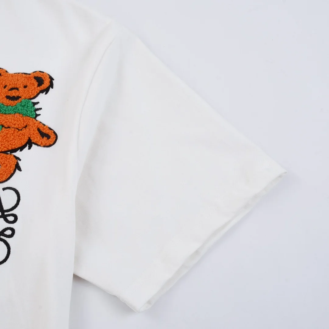 로에베 강아지 자수 로고 반팔 티셔츠 3Color