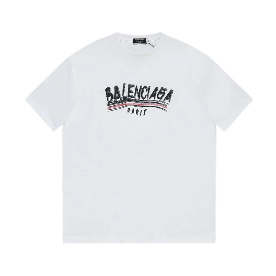 발렌시아가 허싱 빈티지 웨이브 반팔 티셔츠 2Color