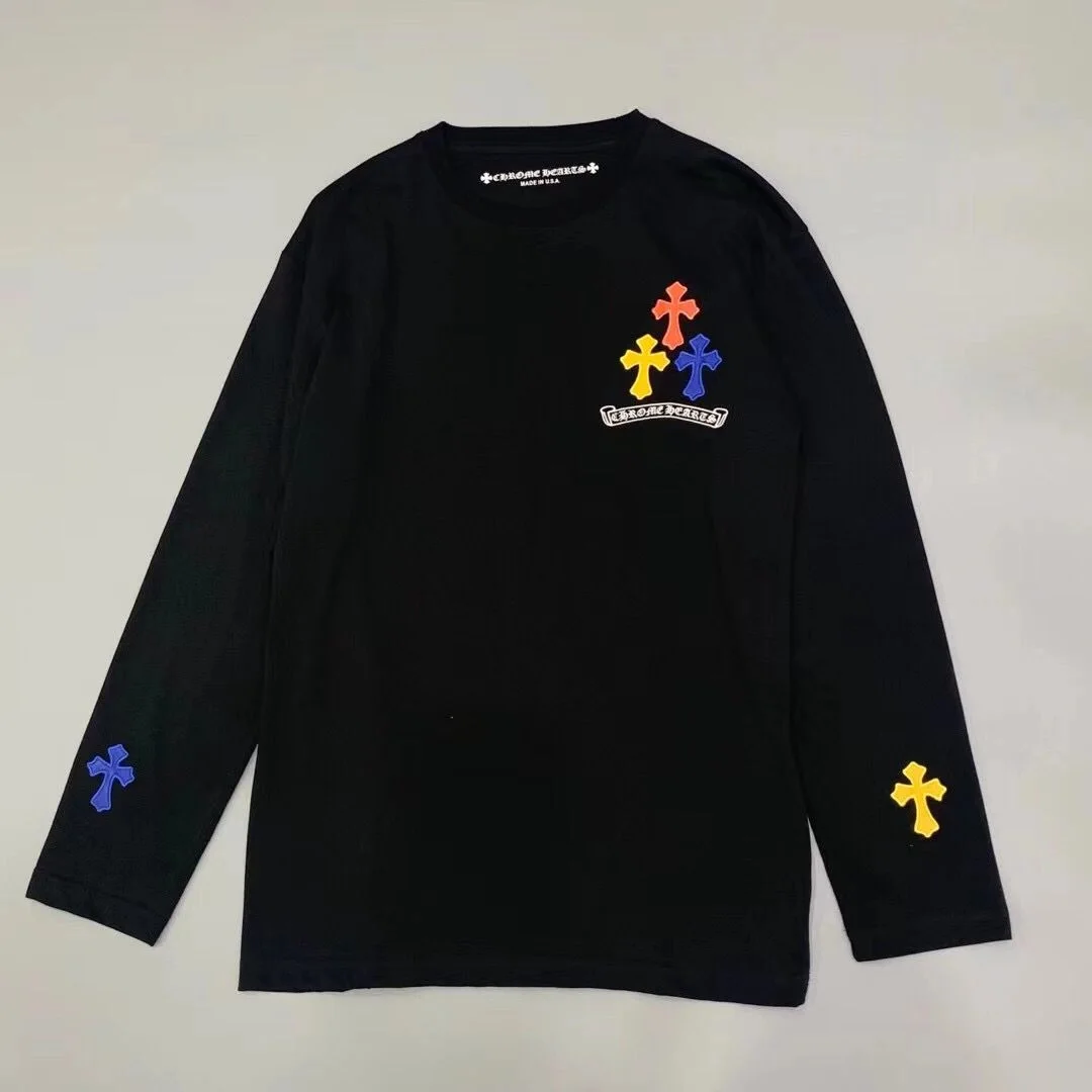 크롬하츠 컬러 로고 롱 슬리브 티셔츠 (2color)