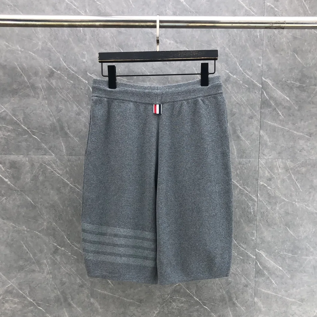 톰브라운 코튼 사선 미드타이 쇼츠 2COLOR (NAVY) (BLACK)