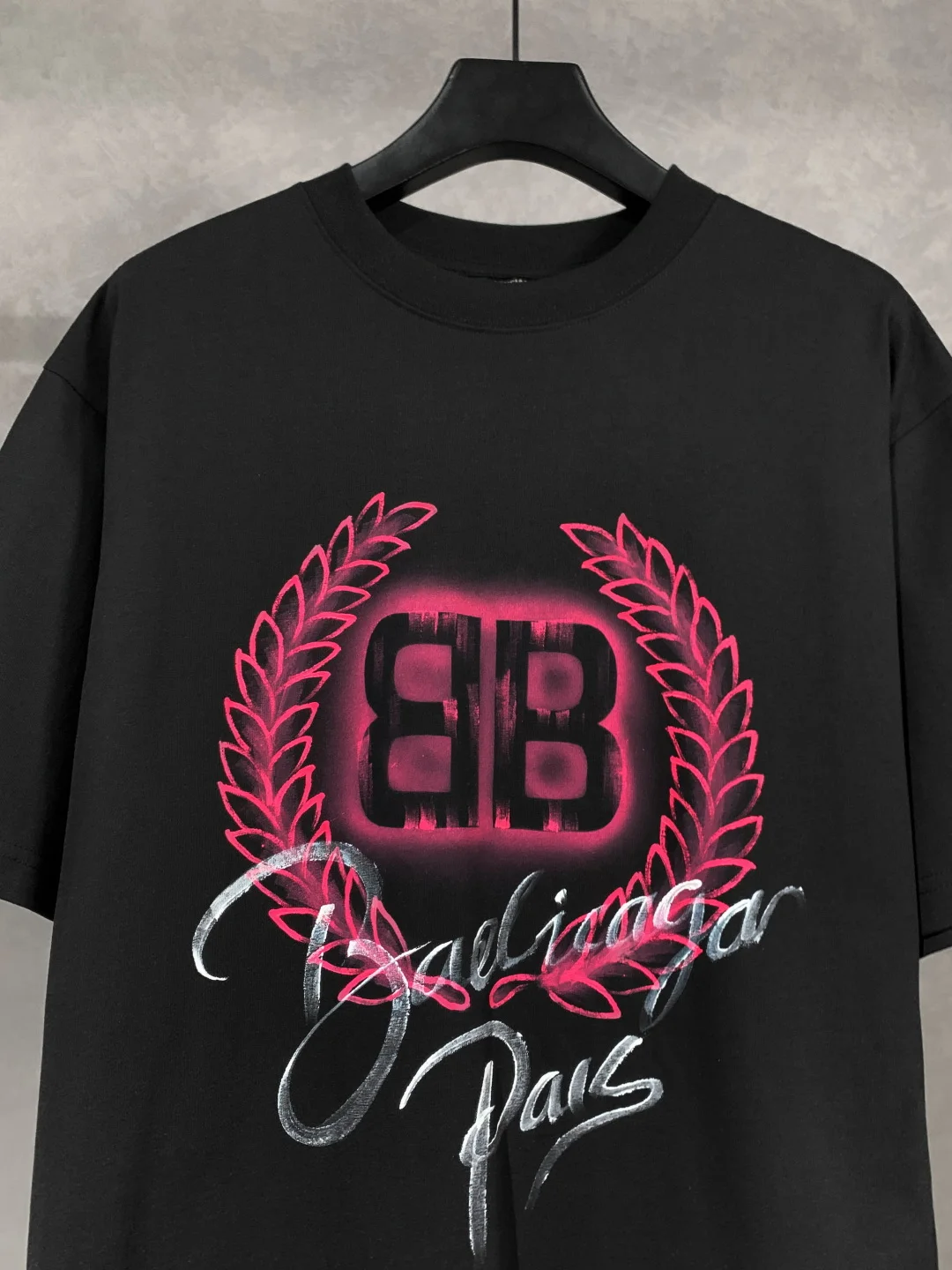 발렌시아가 BB 백 로고 반팔 티셔츠 2Color