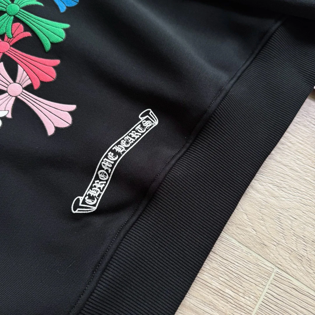 크롬하츠 멀티 컬러 크로스 세메터리 후드 집업
