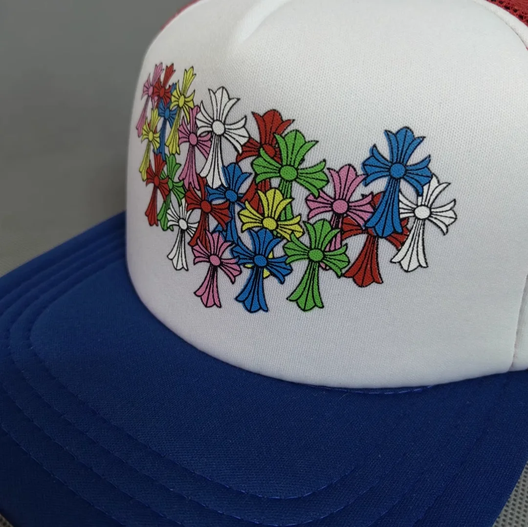 크롬하츠 멀티 컬러 크로스 메쉬 트러커햇 (3color