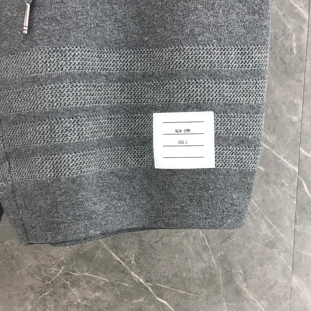 톰브라운 코튼 사선 미드타이 쇼츠 2COLOR (NAVY) (BLACK)