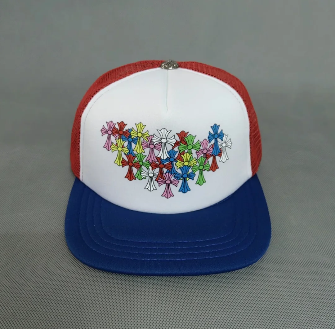 크롬하츠 멀티 컬러 크로스 메쉬 트러커햇 (3color