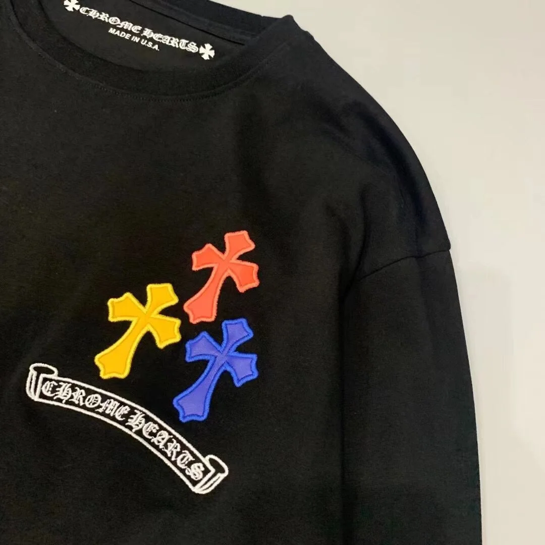크롬하츠 컬러 로고 롱 슬리브 티셔츠 (2color)