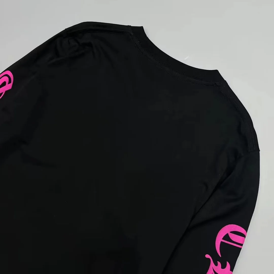 크롬하츠 넥 로고 롱 슬리브 티셔츠 (2color)