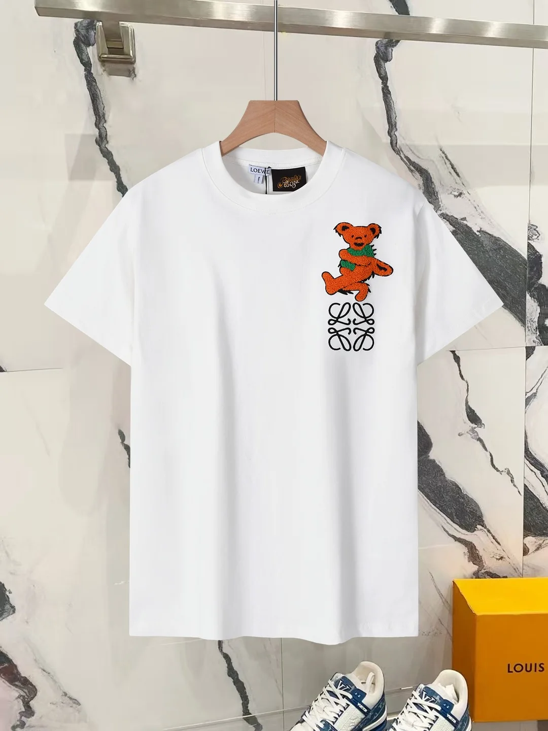 로에베 강아지 자수 로고 반팔 티셔츠 3Color