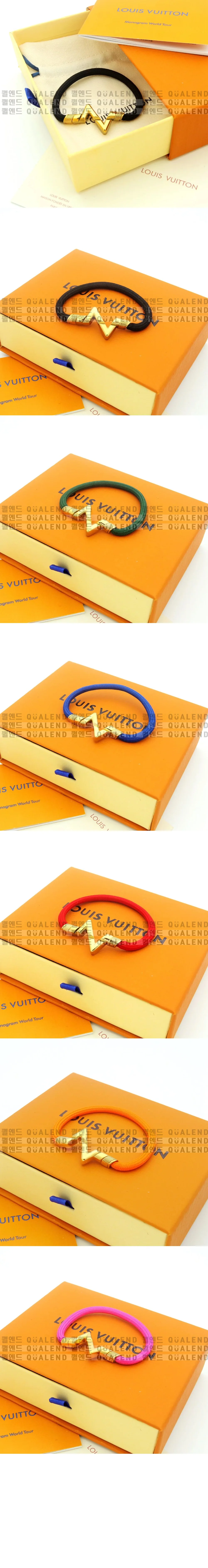 루이비통 LV 볼트 업사이드 다운 팔찌 Q05413