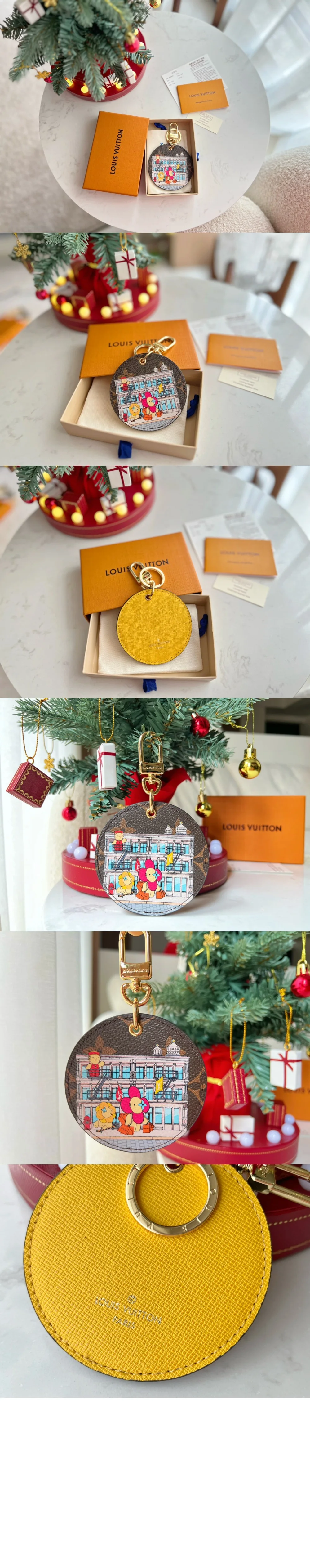 루이비통 일러스트 Xmas 뉴욕 키 홀더 M00873